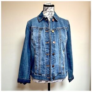 Chico's Classic Denim Jacket - Tailored Fit - Size 0 - Like New